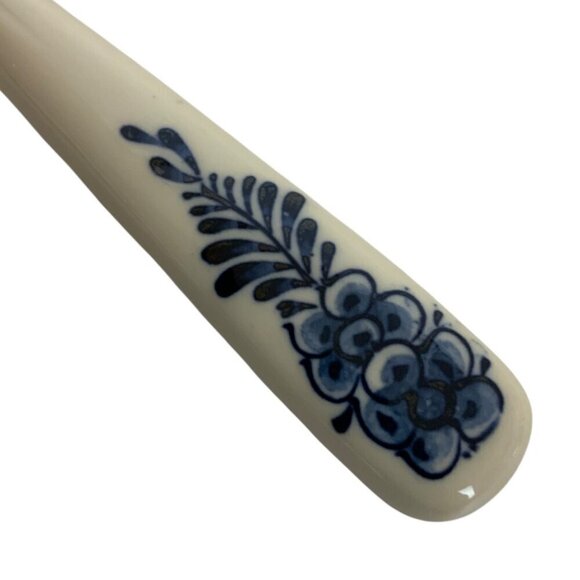 Vintage Elesva Holland Stainless Steel Cheese Slicer Blue & White Ceramic Handle - Picture 4 of 5